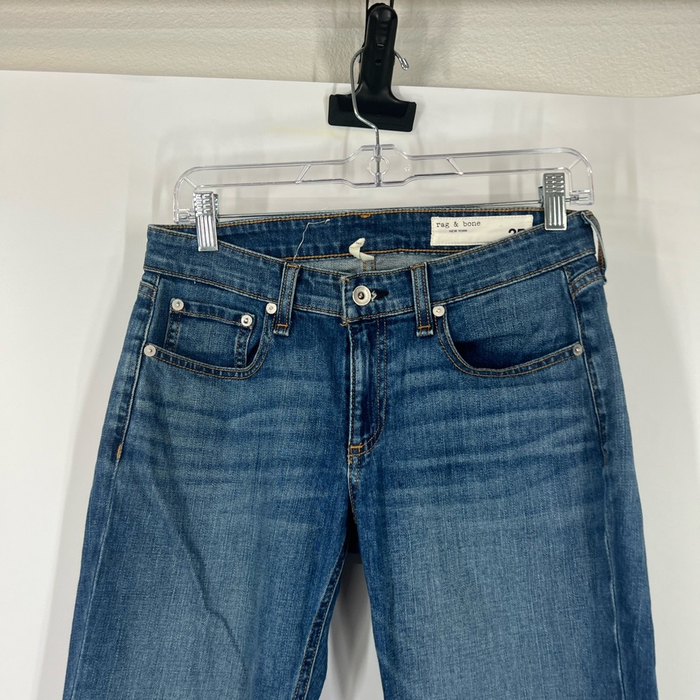 Rag & Bone Dre Low-Rise Slim Boyfriend Jeans in Bellview - Picture 2 of 8